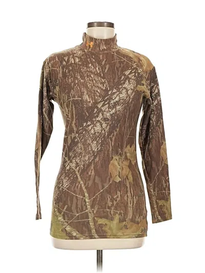 Pre-owned Under Armour Turtleneck Sweater In Brown