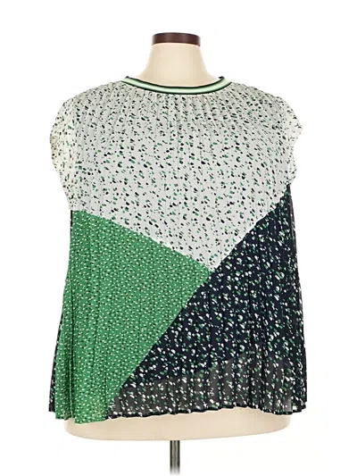 Pre-owned Dr2 Sleeveless Blouse In Green