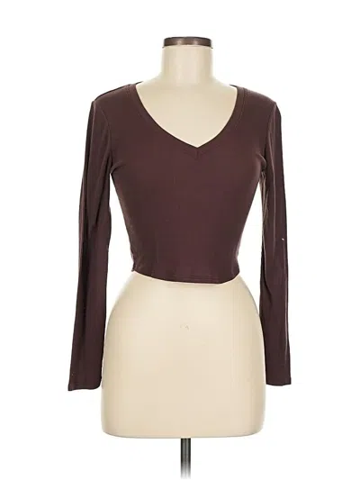 Pre-owned Bozzolo 3/4 Sleeve T-shirt In Brown