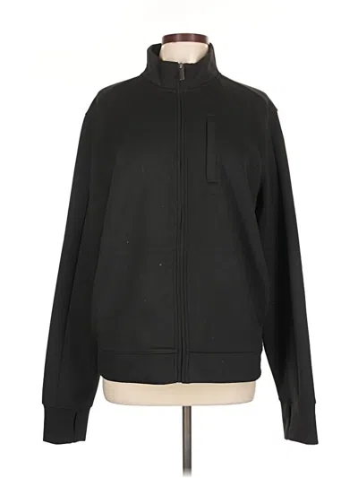 Pre-owned Perry Ellis Track Jacket In Black