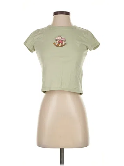 Pre-owned Hollister Short Sleeve T-shirt In Green