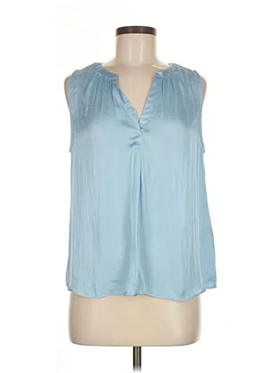 Banana Republic Sleeveless Blouse In Blue