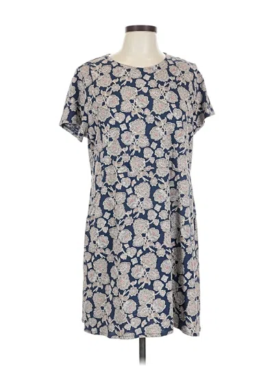 Pre-owned Jjill Casual Dress In Blue