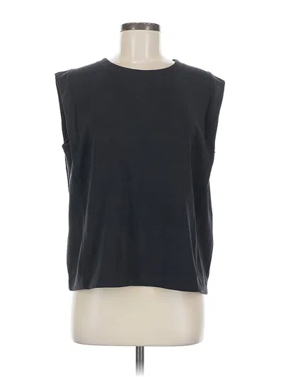 Pre-owned Athleta Sleeveless T-shirt In Black