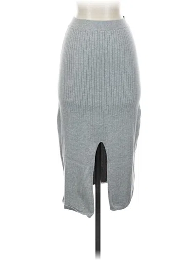 Pre-owned Free People Casual Skirt In Gray