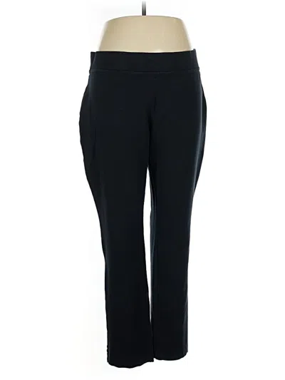 Pre-owned Lands' End Active Pants In Black