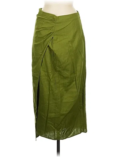 Zara Casual Skirt In Green