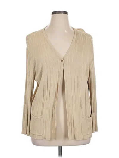 Pre-owned Jones New York Cardigan Sweater In Brown