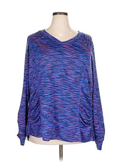Pre-owned Bisou Bisou Long Sleeve T-shirt In Purple