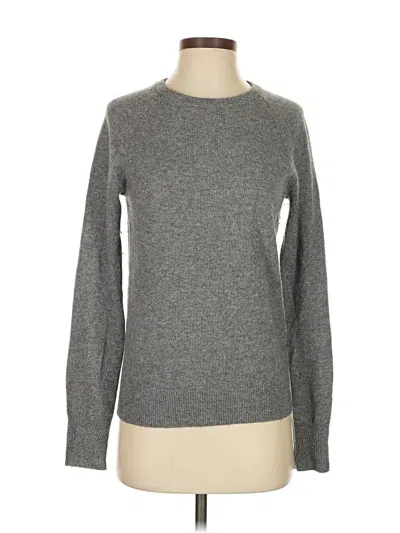 Pre-owned Equipment Cashmere Pullover Sweater In Gray