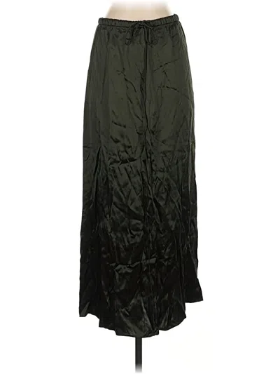Pre-owned Zara Formal Skirt In Green