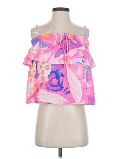 Pre-owned Lilly Pulitzer Sleeveless Blouse In Pink