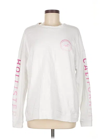 Pre-owned Hollister Sweatshirt In White