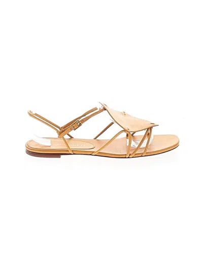 Pre-owned Tory Burch Sandals In Brown