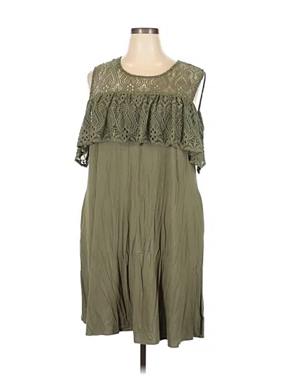 Pre-owned Assorted Brands Casual Dress In Green
