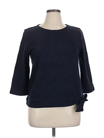 Talbots 3/4 Sleeve T-shirt In Blue