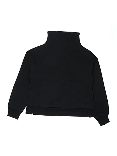 Pre-owned Athleta Girl Kids' Turtleneck Sweater In Black