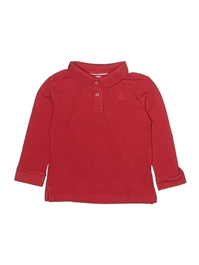 Pre-owned Zara Baby Kids' Long Sleeve Polo Shirt In Red