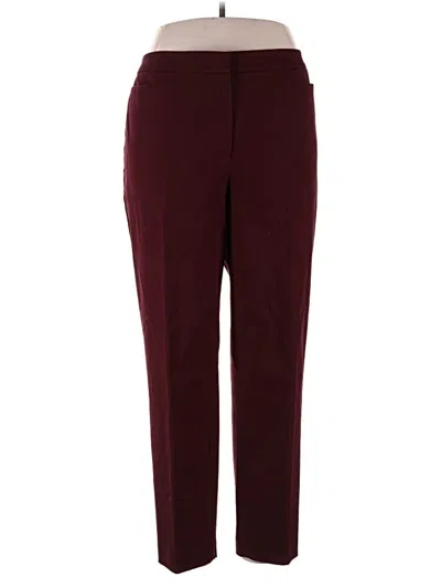 Pre-owned Talbots Dress Pants In Burgundy