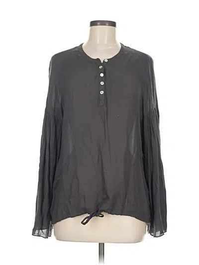 Pre-owned Chaser Long Sleeve Blouse In Gray