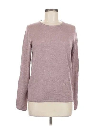 Pre-owned Ann Taylor Long Sleeve T-shirt In Purple