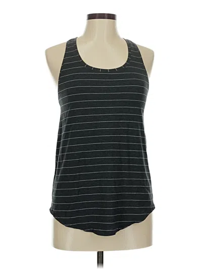Pre-owned Lululemon Athletica Tank Top Gray Halter Neckline Tops