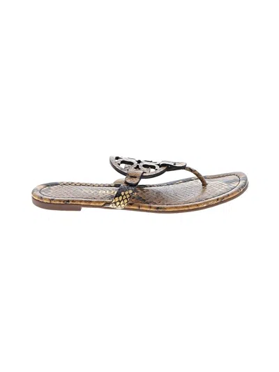 Pre-owned Tory Burch Sandals In Brown