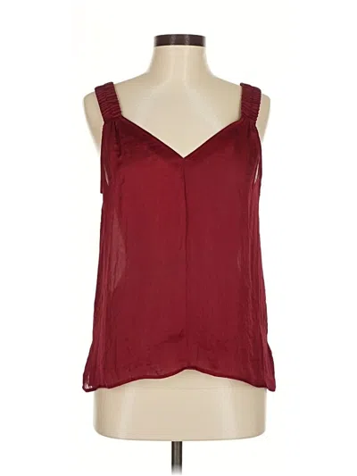 Pre-owned Dkny Sleeveless Blouse In Burgundy
