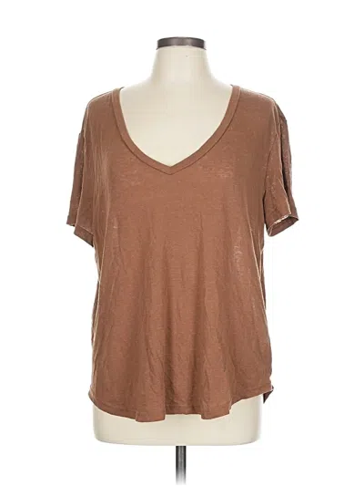 Pre-owned Gap Short Sleeve T-shirt In Brown