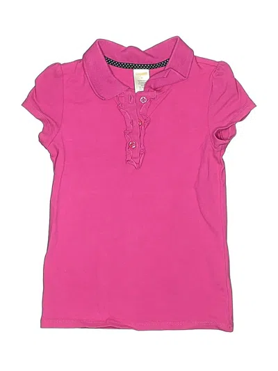 Pre-owned Gymboree Kids' Short Sleeve Polo Shirt In Pink