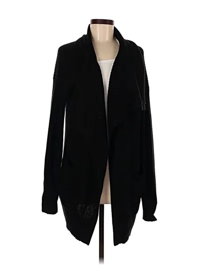 Pre-owned Splendid Cardigan Sweater In Black