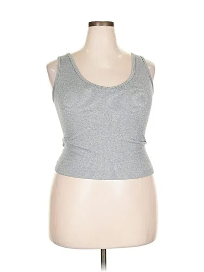 Pre-owned Only Tank Top Gray Strapless Neckline Tops