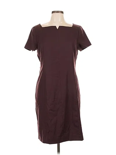 Pre-owned Talbots Casual Dress In Burgundy