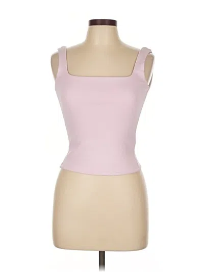 Pre-owned Zara Tank Top Pink Strapless Neckline Tops
