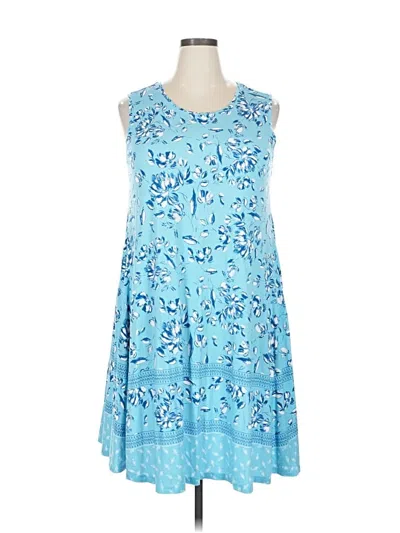 Pre-owned Style & Co Casual Dress In Blue