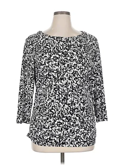 Pre-owned Chaus 3/4 Sleeve T-shirt In Black