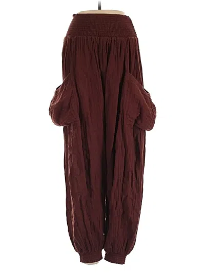 Pre-owned Free People Casual Pants In Brown