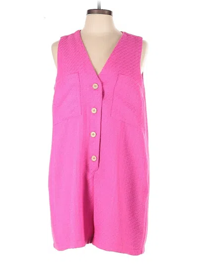 Pre-owned Tuckernuck Romper In Pink