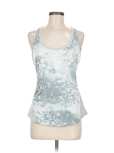 Pre-owned Active Tank Top Silver Halter Neckline Tops