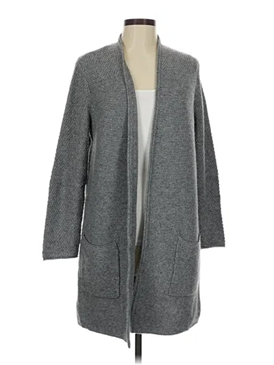 Pre-owned Jjill Cardigan Sweater In Gray
