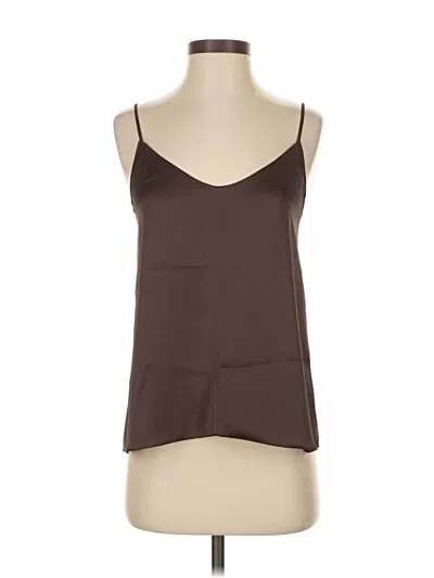 Pre-owned The Reset Tank Top Brown Strapless Neckline Tops