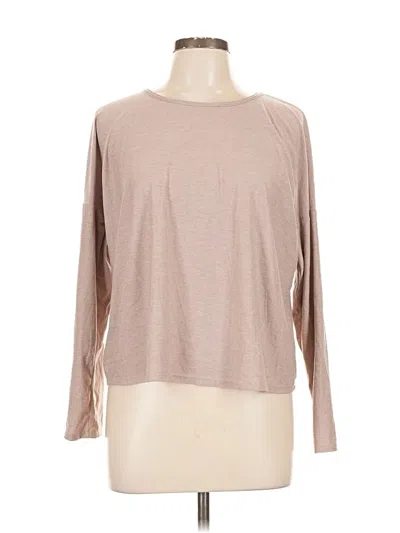 Pre-owned Beyond Yoga Long Sleeve T-shirt In Brown