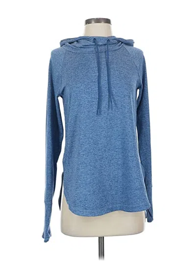 Pre-owned Athleta Long Sleeve T-shirt In Blue