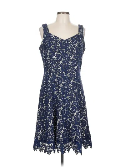 Pre-owned Roz & Ali Cocktail Dress In Blue