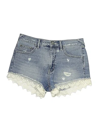Pre-owned Free People Denim Shorts In Blue