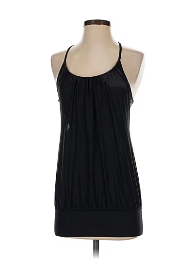 Pre-owned Lululemon Athletica Tank Top Black Halter Neckline Tops
