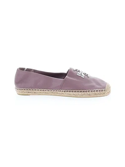 Pre-owned Tory Burch Flats In Purple
