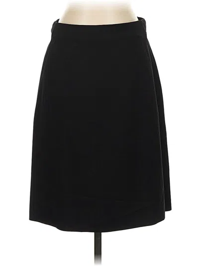 Pre-owned Brooks Brothers Wool Skirt In Black