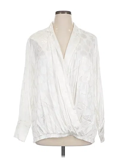 Pleione Long Sleeve Blouse In White