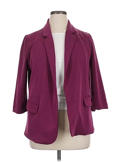 Pre-owned Skies Are Blue Blazer Jacket In Burgundy